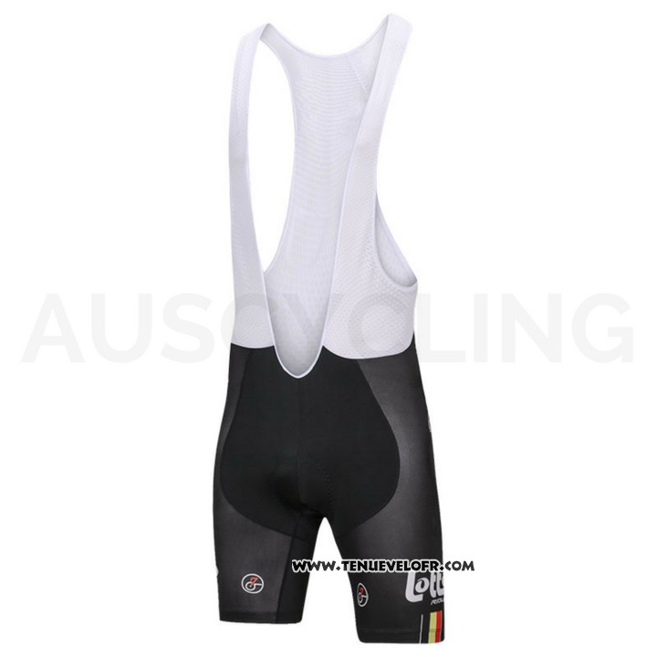 2018 Maillot Ciclismo Lotto Soudal Blanc et Rouge Manches Courtes et Cuissard